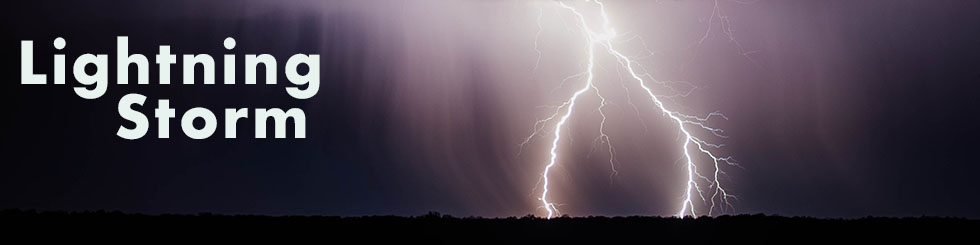 Initial banner created for Lightning Storm website