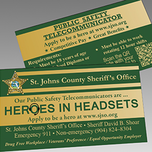 Sample image of Heroes in Headsets recruitment cards