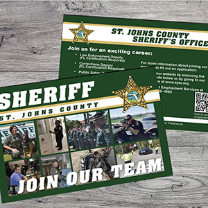 Sample image of recruitment postcard design